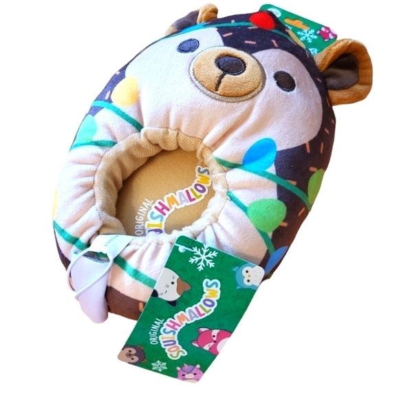 NWT Squishmallows Slippers 11/12 Christmas Hans Hedgehog kids - Picture 12 of 14